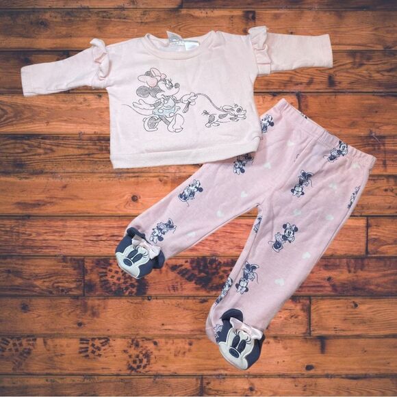 5 for $25🔥Disney Baby Minnie Mouse Set Baby Size 0-3 Months - Picture 1 of 4